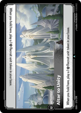 Altar to Unity (275/298 - Uncommon) [Riftbound TCG: Origins]