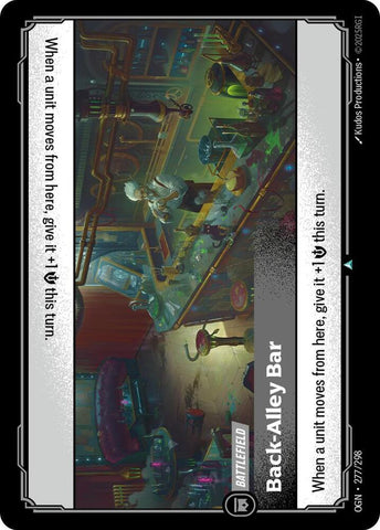 Back-Alley Bar (277/298 - Uncommon) [Riftbound TCG: Origins]
