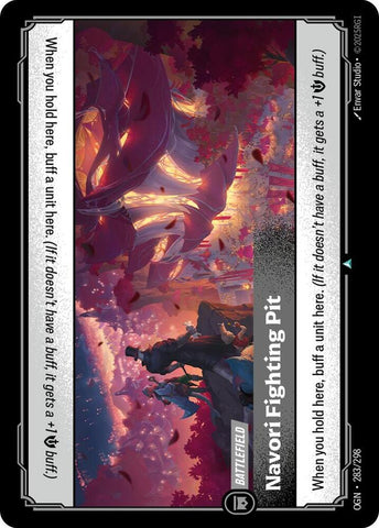 Navori Fighting Pit (283/298 - Uncommon) [Riftbound TCG: Origins]