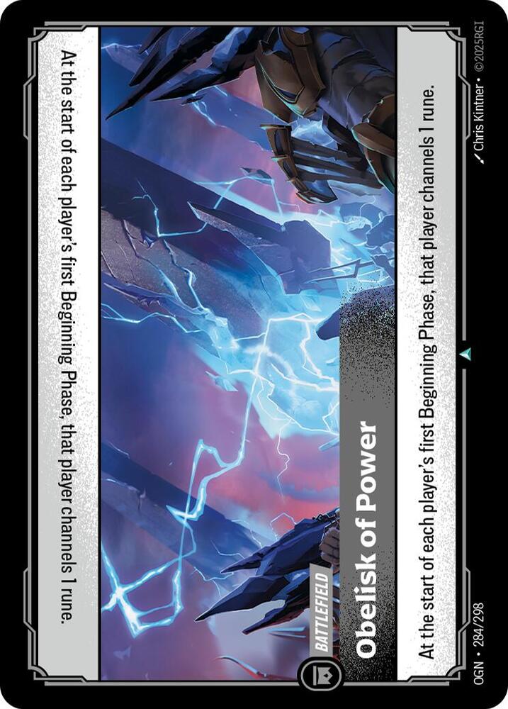 Obelisk of Power (284/298 - Uncommon) [Riftbound TCG: Origins]
