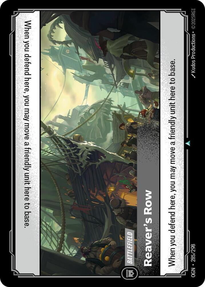 Reaver's Row (285/298 - Uncommon) [Riftbound TCG: Origins]