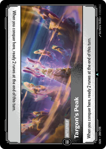 Targon's Peak (289/298 - Uncommon) [Riftbound TCG: Origins]