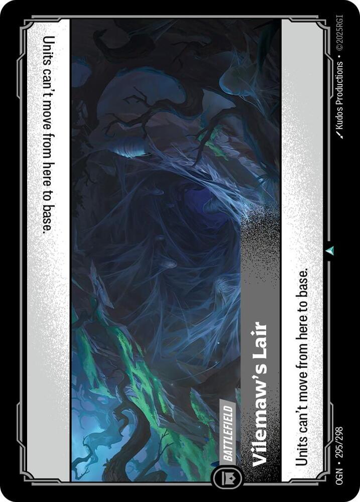 Vilemaw's Lair (295/298 - Uncommon) [Riftbound TCG: Origins]