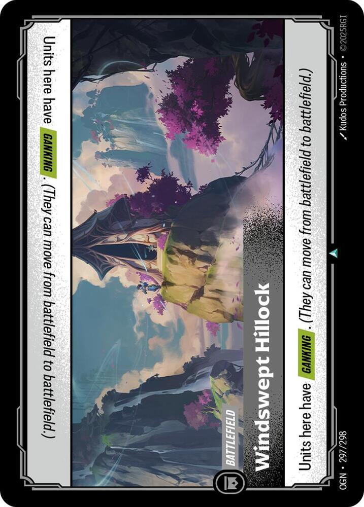 Windswept Hillock (297/298 - Uncommon) [Riftbound TCG: Origins]