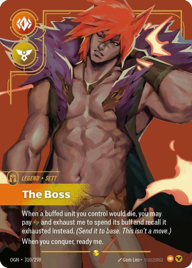 Sett - The Boss (310/298 - Overnumbered) [Riftbound TCG: Origins]