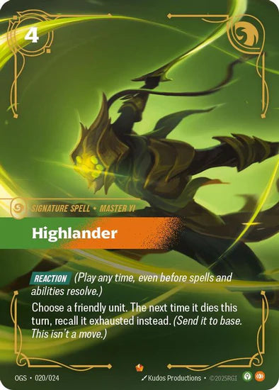 Highlander (020/024 - Epic) [Riftbound TCG: Origins: Proving Grounds]