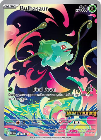Bulbasaur (133/132) (Mega Evolution Stamped) [Mega Evolution: Base Set]