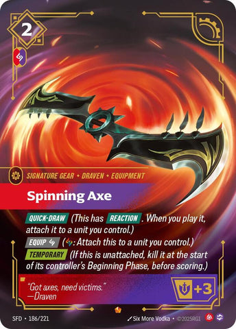Spinning Axe (186/221 - Epic) [Riftbound TCG: Spiritforged]