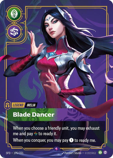 Irelia - Blade Dancer (195/221 - Rare) [Riftbound TCG: Spiritforged]