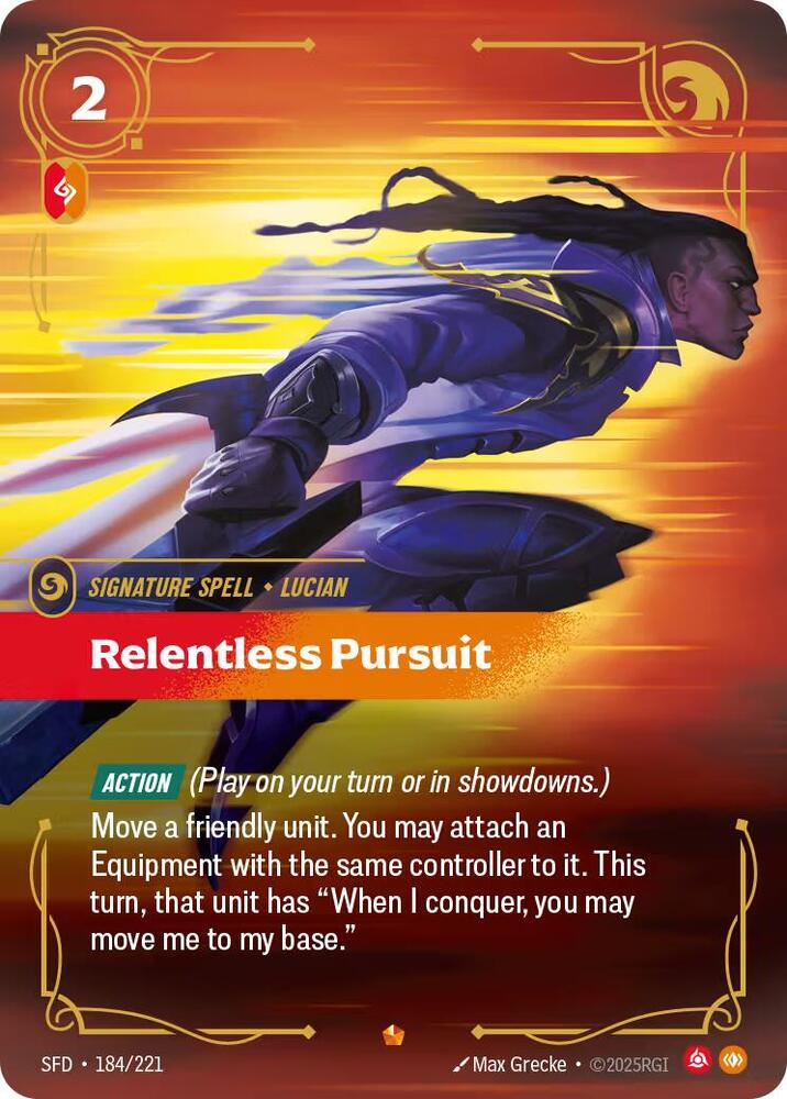 Relentless Pursuit (184/221 - Epic) [Riftbound TCG: Spiritforged]