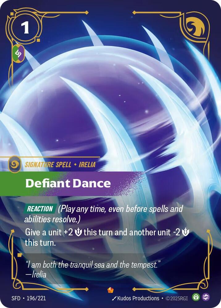 Defiant Dance (196/221 - Epic) [Riftbound TCG: Spiritforged]