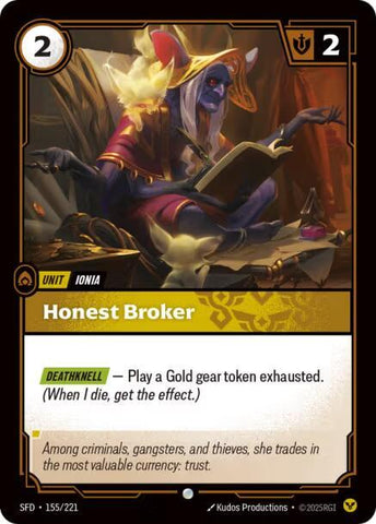 Honest Broker (155/221 - Common) [Riftbound TCG: Spiritforged]