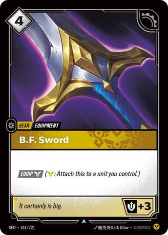 B.F. Sword (161/221 - Uncommon) [Riftbound TCG: Spiritforged]