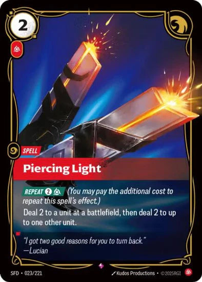Piercing Light (023/221 - Rare) [Riftbound TCG: Spiritforged]
