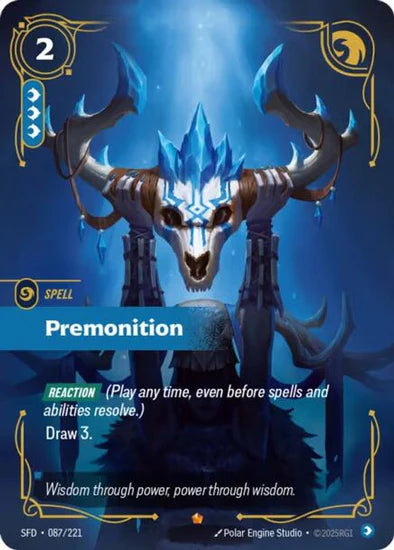 Premonition (087/221 - Epic) [Riftbound TCG: Spiritforged]