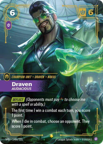 Draven - Audacious (148a/221 - Alternate) [Riftbound TCG: Spiritforged]