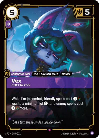 Vex - Cheerless (146/221 - Rare) [Riftbound TCG: Spiritforged]