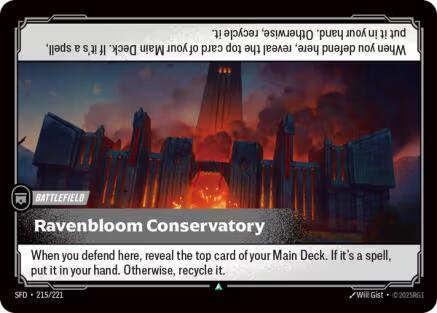 Ravenbloom Conservatory (215/221 - Uncommon) [Riftbound TCG: Spiritforged]