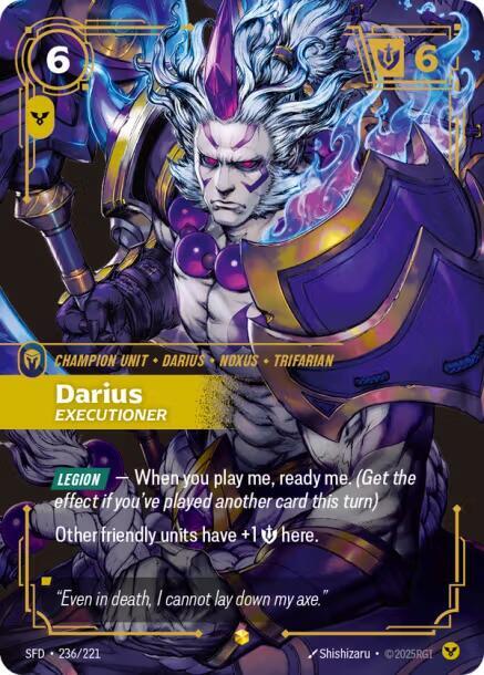 Darius - Executioner (236/221 - Overnumbered) [Riftbound TCG: Spiritforged]
