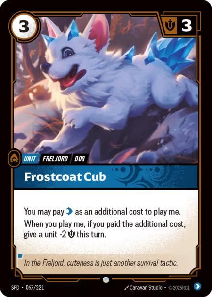 Frostcoat Cub (067/221 - Common) [Riftbound TCG: Spiritforged]