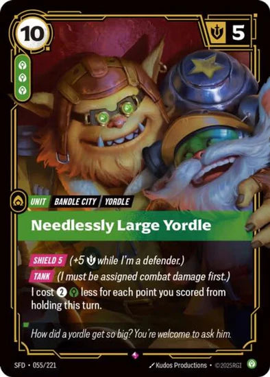Needlessly Large Yordle (055/221 - Rare) [Riftbound TCG: Spiritforged]