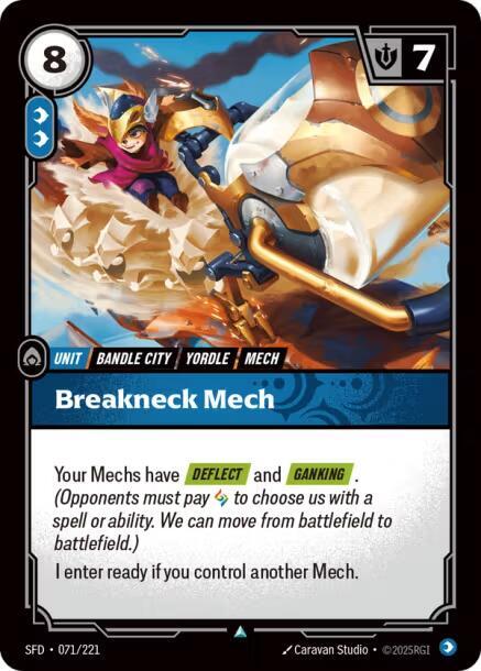 Breakneck Mech (071/221 - Uncommon) [Riftbound TCG: Spiritforged]