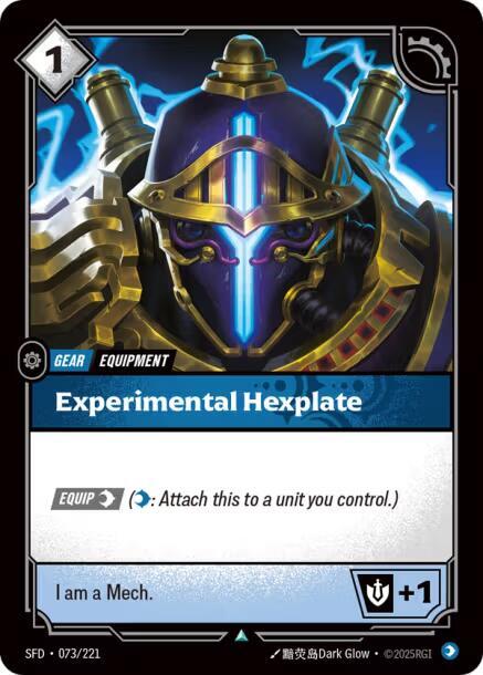Experimental Hexplate (073/221 - Uncommon) [Riftbound TCG: Spiritforged]
