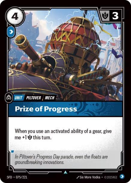 Prize of Progress (075/221 - Uncommon) [Riftbound TCG: Spiritforged]