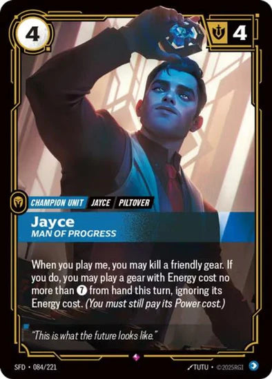 Jayce - Man of Progress (084/221 - Rare) [Riftbound TCG: Spiritforged]