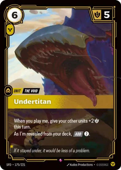 Undertitan (175/221 - Rare) [Riftbound TCG: Spiritforged]