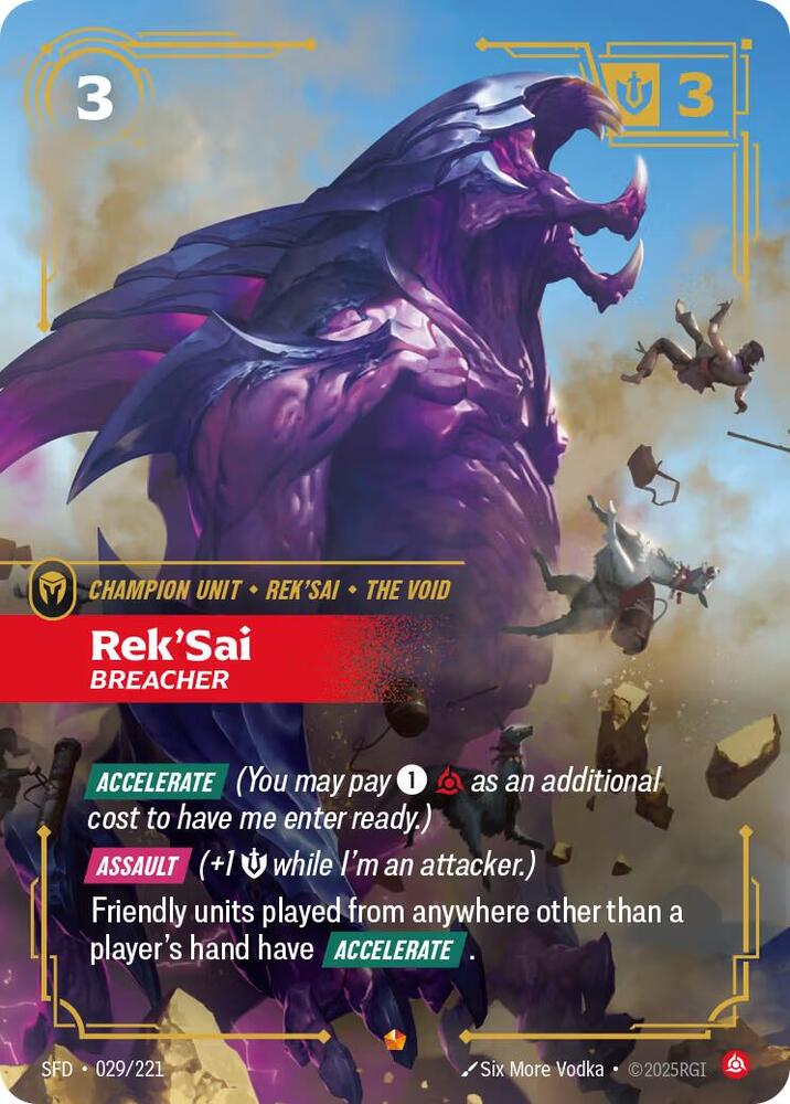 Rek'Sai - Breacher (029/221 - Epic) [Riftbound TCG: Spiritforged]