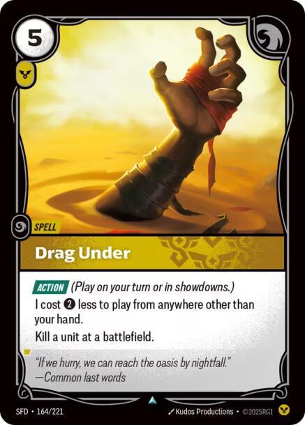 Drag Under (164/221 - Uncommon) [Riftbound TCG: Spiritforged]