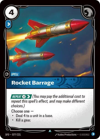 Rocket Barrage (077/221 - Uncommon) [Riftbound TCG: Spiritforged]