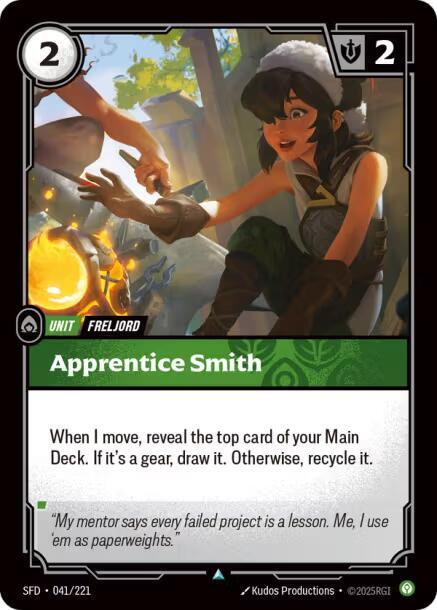 Apprentice Smith (041/221 - Uncommon) [Riftbound TCG: Spiritforged]