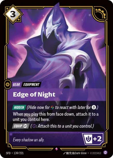 Edge of Night (139/221 - Rare) [Riftbound TCG: Spiritforged]