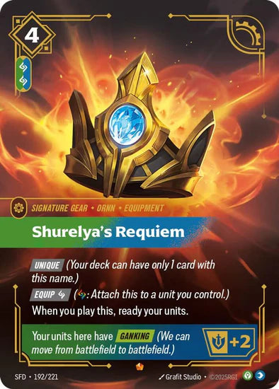 Shurelya's Requiem (192/221 - Epic) [Riftbound TCG: Spiritforged]