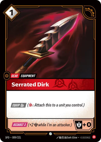 Serrated Dirk (009/221 - Common) [Riftbound TCG: Spiritforged]