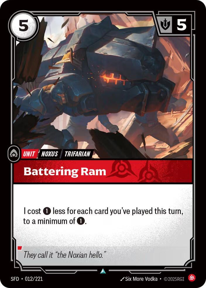Battering Ram (012/221 - Uncommon) [Riftbound TCG: Spiritforged]