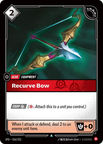 Recurve Bow (016/221 - Uncommon) [Riftbound TCG: Spiritforged]