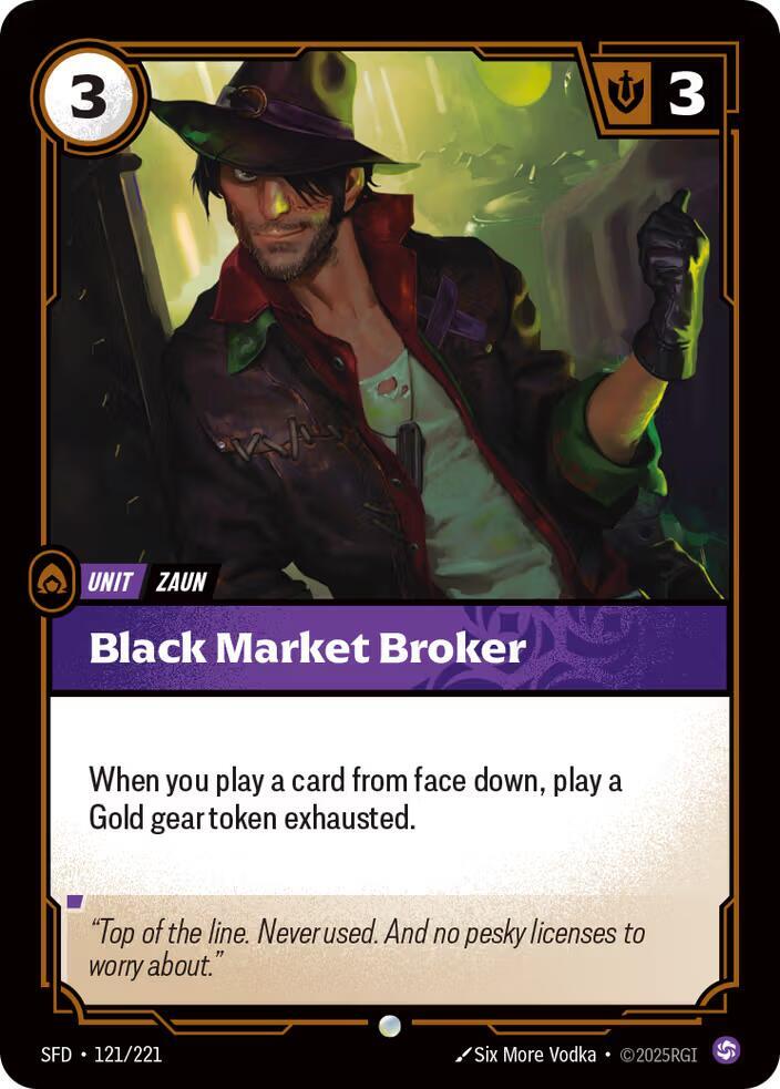 Black Market Broker (121/221 - Common) [Riftbound TCG: Spiritforged]