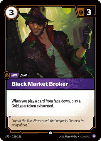 Black Market Broker (121/221 - Common) [Riftbound TCG: Spiritforged]