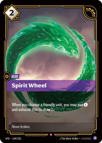 Spirit Wheel (144/221 - Rare) [Riftbound TCG: Spiritforged]