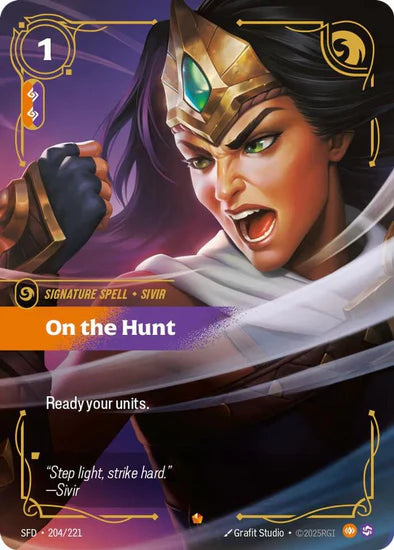 On the Hunt (204/221 - Epic) [Riftbound TCG: Spiritforged]