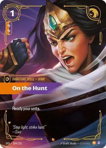On the Hunt (204/221 - Epic) [Riftbound TCG: Spiritforged]