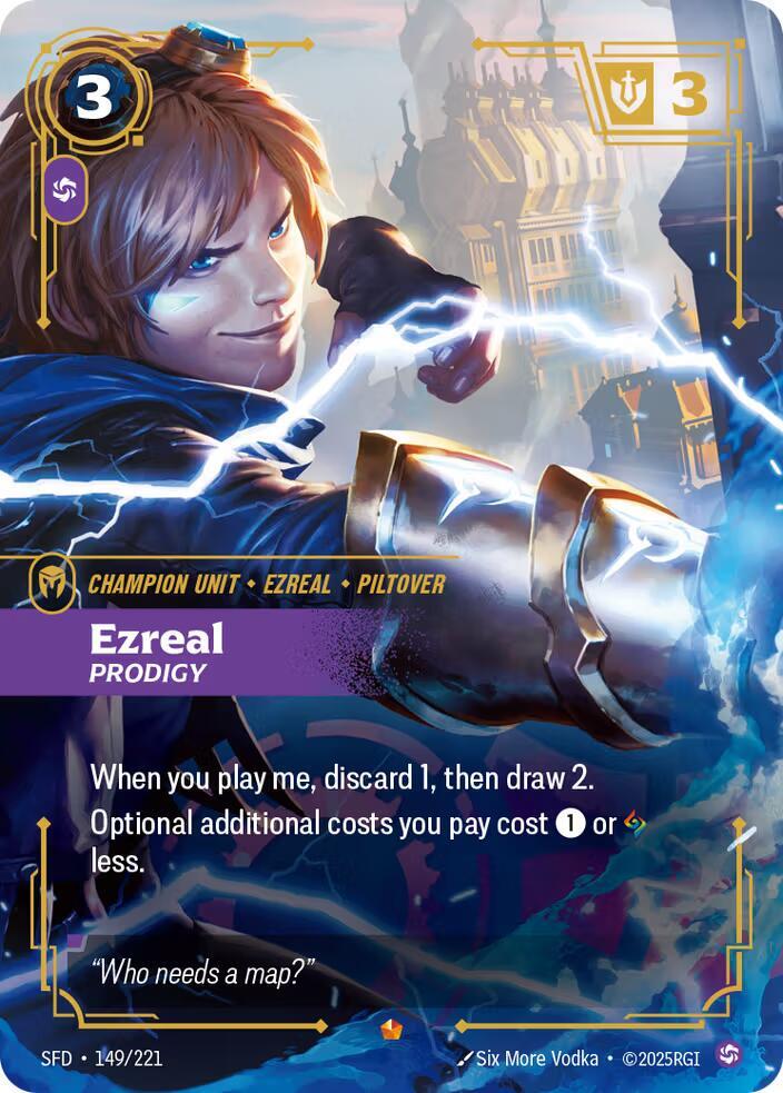 Ezreal - Prodigy (149/221 - Epic) [Riftbound TCG: Spiritforged]
