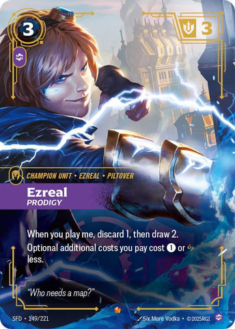 Ezreal - Prodigy (149/221 - Epic) [Riftbound TCG: Spiritforged]