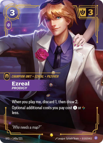 Ezreal - Prodigy (149a/221 - Alternate) [Riftbound TCG: Spiritforged]