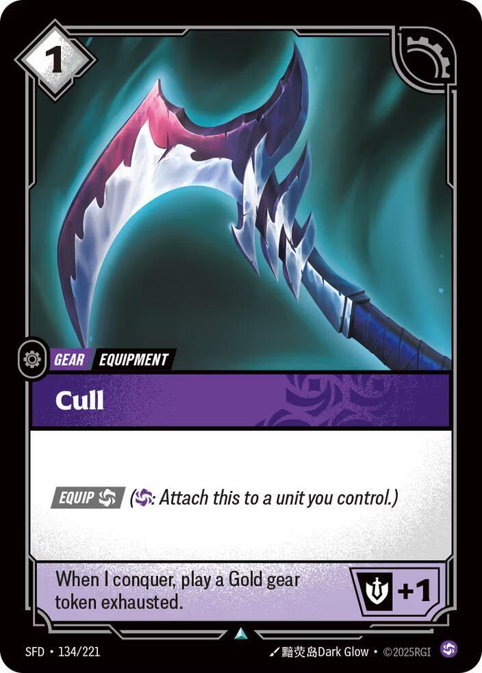 Cull (134/221 - Uncommon) [Riftbound TCG: Spiritforged]