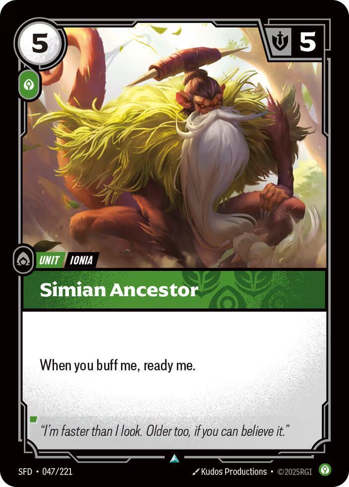 Simian Ancestor (047/221 - Uncommon) [Riftbound TCG: Spiritforged]