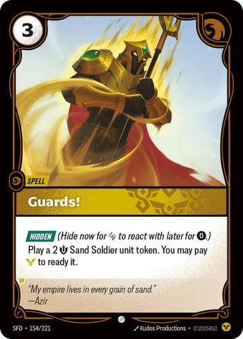 Guards! (154/221 - Common) [Riftbound TCG: Spiritforged]